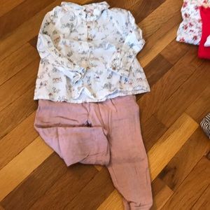 Baby Zara shirt and pants in excellent condition.